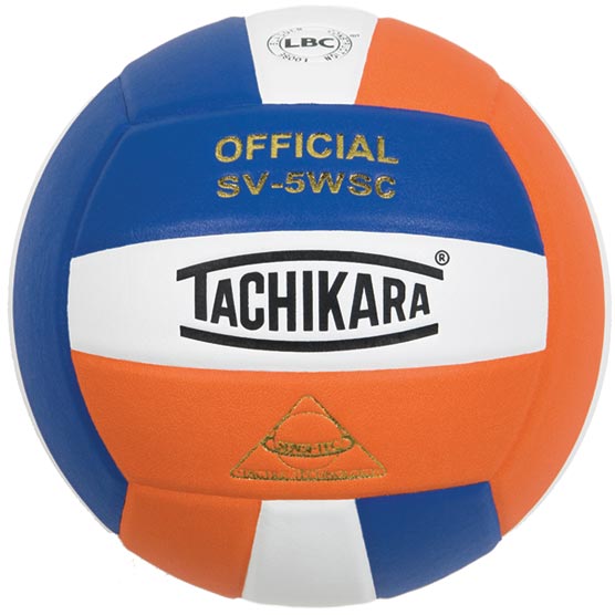 Tachikara SV-5WSC Volleyball - Green/Silver/White