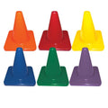 6 inch traffic cones - Rainbow Set of 6