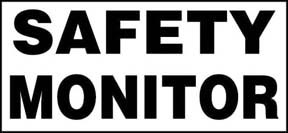 Safety Patrol Insert Sign for Message Vest