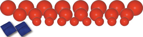 Coated High Density High Bounce Foam Ball Pack - 34 Pieces