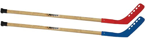 Shield 42" Deluxe Wood Hockey Sticks (1 Red/ 1Blue)