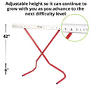 6" to 42" Adjustable Hurdles - Set of 3