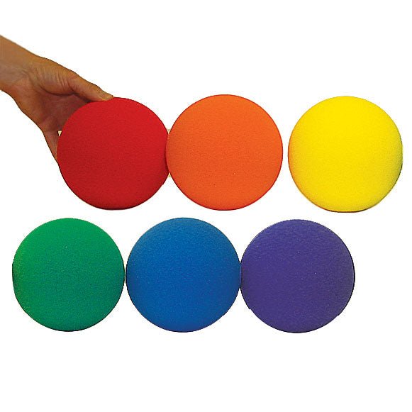 High Bounce Foam Playballs - 6" Diameter (Set Of 6)