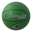 Champion Sports Rubber Basketballs - Intermediate 28.5 - Size 6 - Green