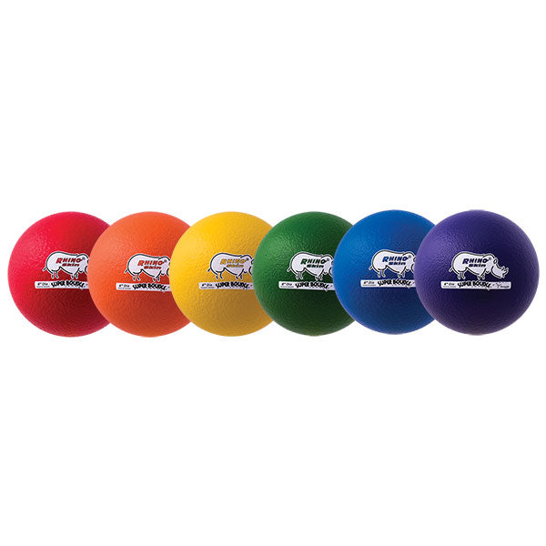 Champion Sports Rhino Skin Super Bounce Playballs - 6.3" (Set of 6)