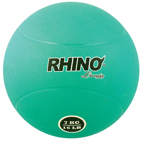 Rubber Medicine Ball - 7kg (Green)