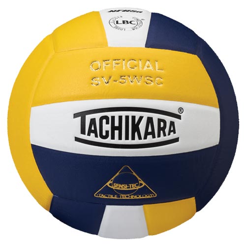 Tachikara SV-5WSC Volleyball - Cardinal/Yellow/White