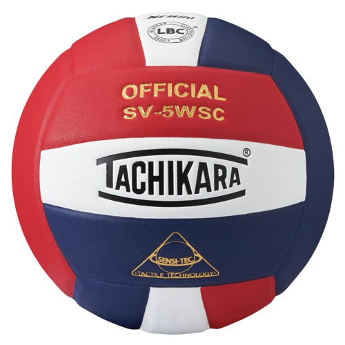 Tachikara SV-5WSC Volleyball - Orange/White/Navy Blue