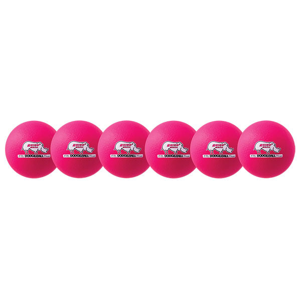 Neon Pink Rhino Skin Dodgeball Set