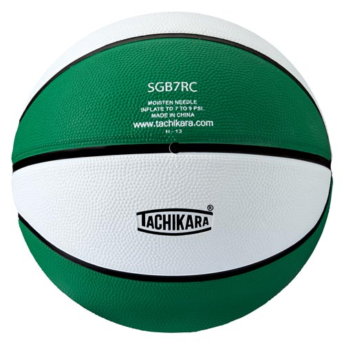 Tachikara Rubber Basketball - Intermediate 28.5 - Size 6 - Green