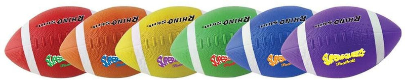 Champion Sports Rhino Super Squeeze Footballs - Set of 6
