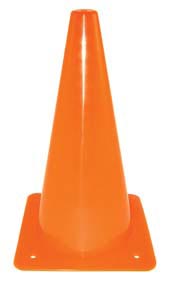 12 inch Poly Cones - Orange