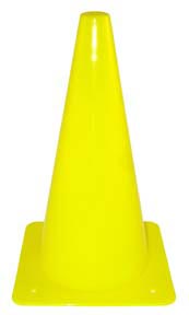 12 inch Poly Cones - Yellow