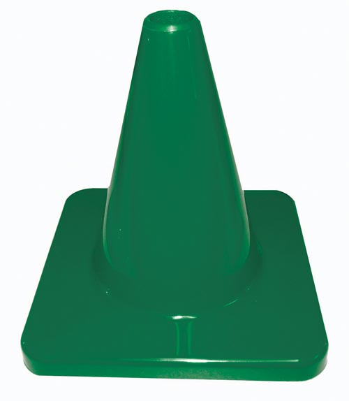 6 inch traffic cone - Green
