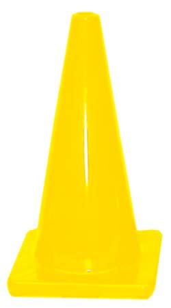 18 inch traffic cone - Yellow
