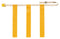 Triple Threat Flag Football Belt - Yellow