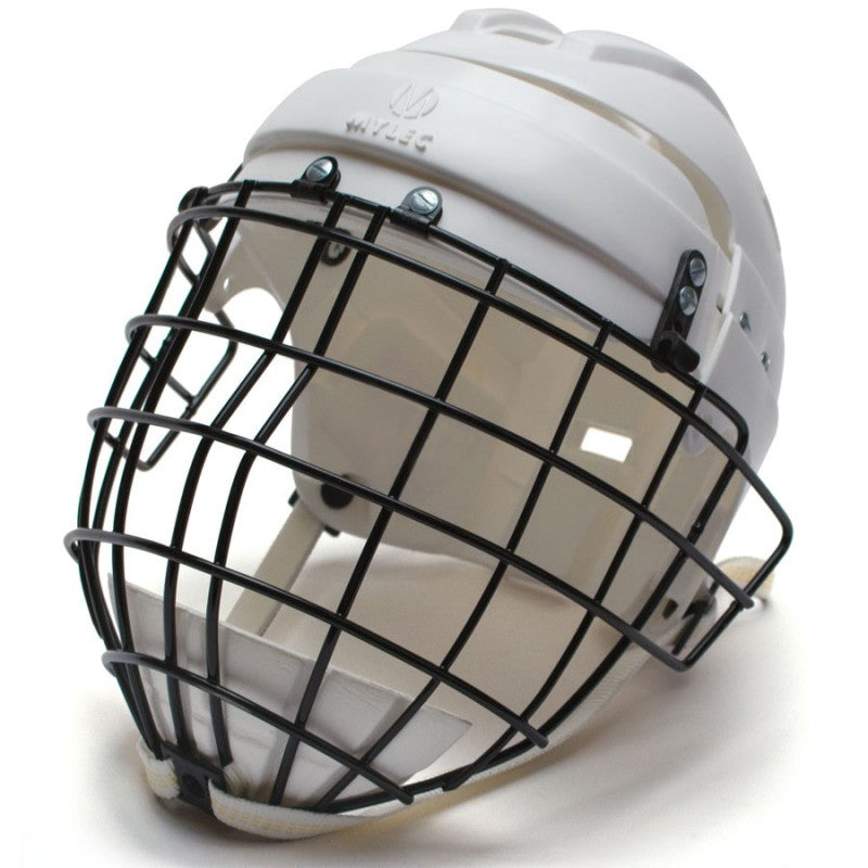 Hockey Helmet w/ Wire Face Cage - Black
