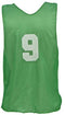 Numbered Youth Micro Mesh Vests - Green