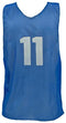 Numbered Youth Micro Mesh Vests - Blue