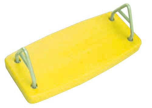 Yellow Rotational Molded Flat Swing Seat