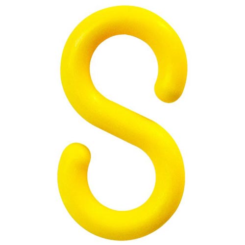 Plastic S-Hook - Yellow