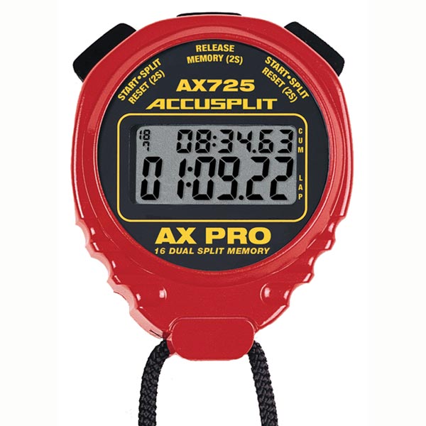 Red ACCUSPLIT AX725 Pro Timer