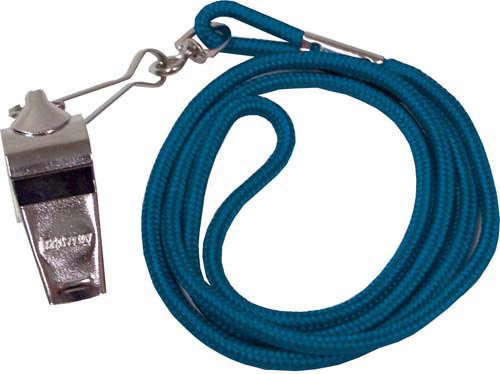 Whistle with with Blue Lanyard