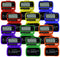 Colored Step Pedometers - Set of 12 (2 ea. Color)