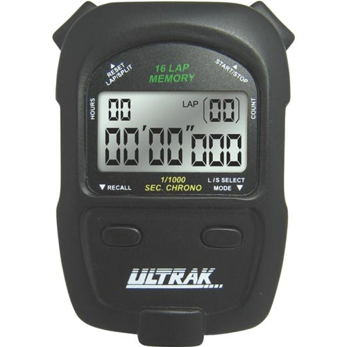 Ultrak 460 16 Memory Stopwatch - Black