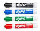 EXPO¨ Low-Odor Dry-Erase Markers - Set of 4