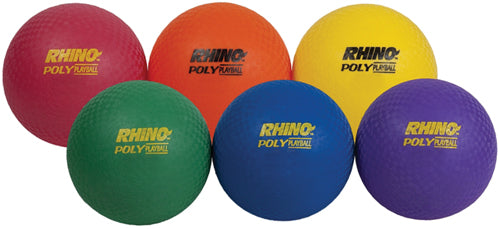 Champion Sports Ultimate Rhino Poly Playground Balls (Set of 6)