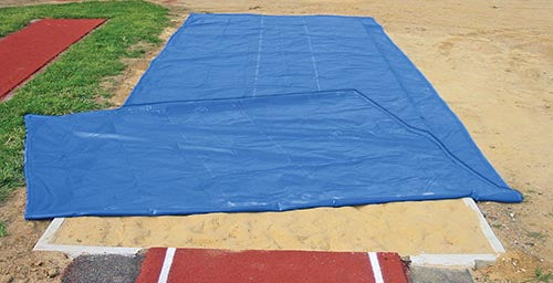 FieldSaver Weighted Long Jump Pit Cover