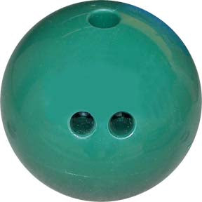 Cosom Rubberized Bowling Ball - 5 lbs (Dark Green)