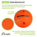 Champion Sports Foam Bowling Pin Set w/ Ball