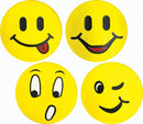 Smiley Face Poly Spots (Set/4)