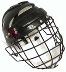 Hockey Helmet w/ Wire Face Cage - White