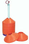 Disc/Half Cone Carrier w/ 72 Orange Cones