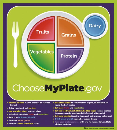 MyPlate Poster with Key Phrases