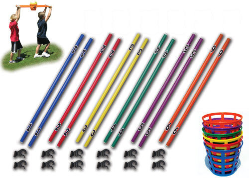 TeamPoles - Set of 6 Pair (2 of each color)